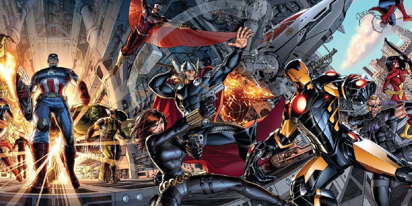 Cover art from Hickman's Avengers 2012 run