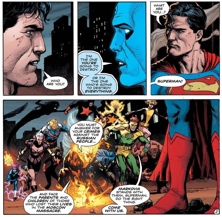 Doomsday Clock Geoff Johns Gary Frank Superman DR Manhattan Watchmen