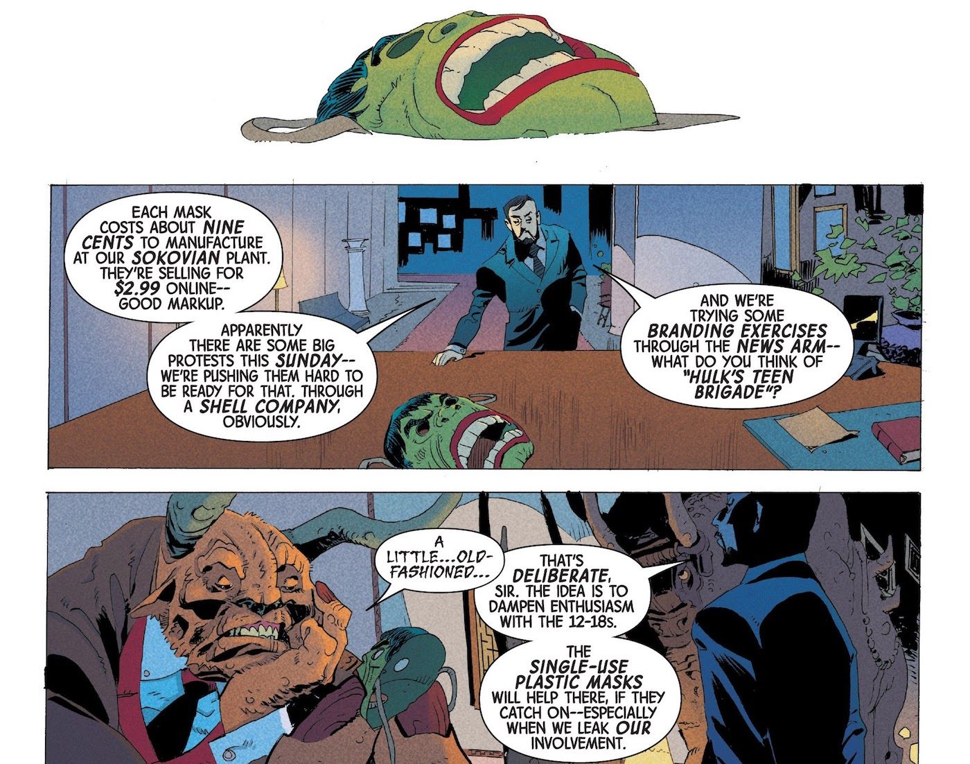 The Immortal Hulk's Teen Brigade War Against Roxxon Takes a Dark Twist