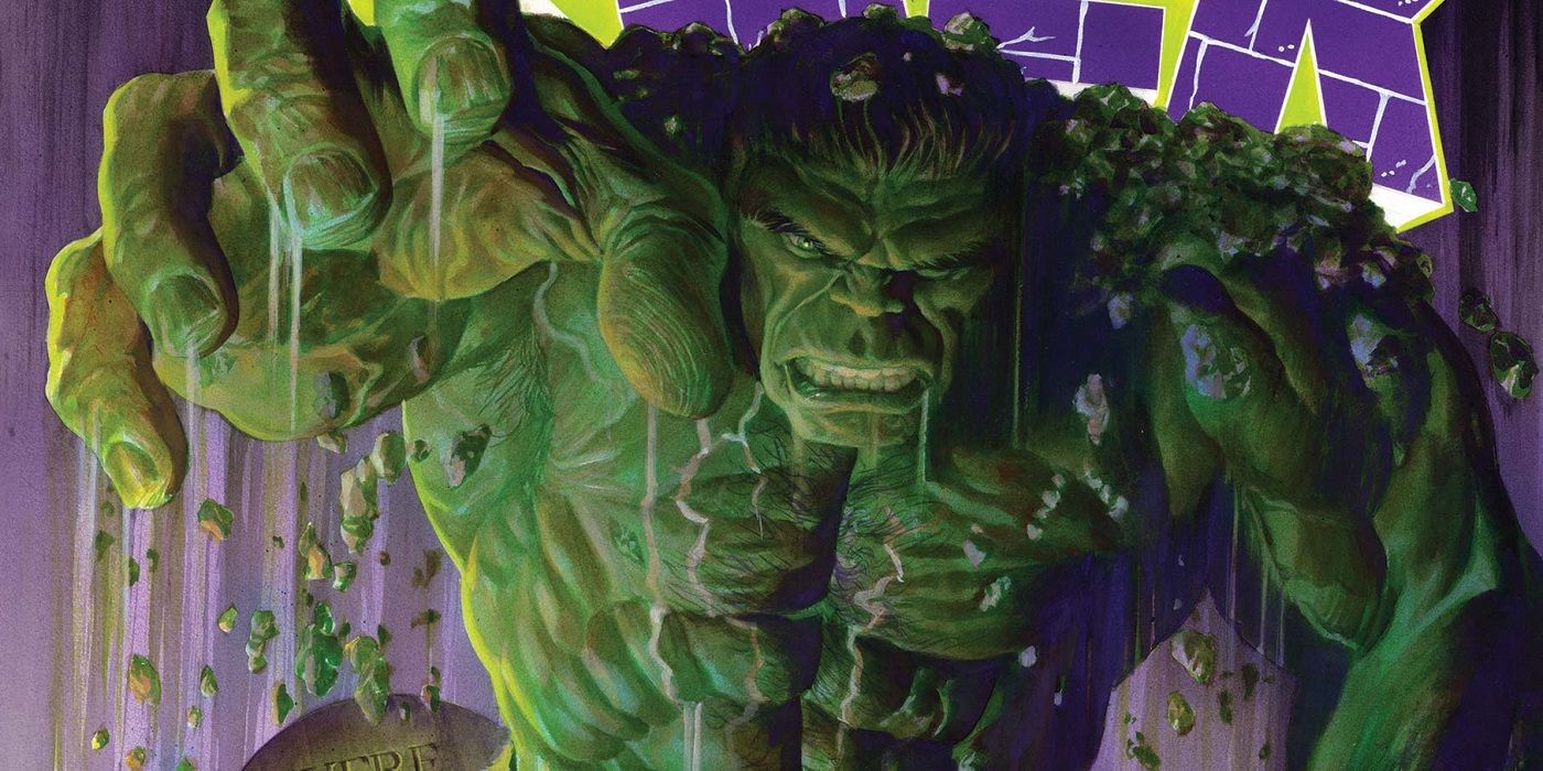 The Immortal Hulk smashes through a wall