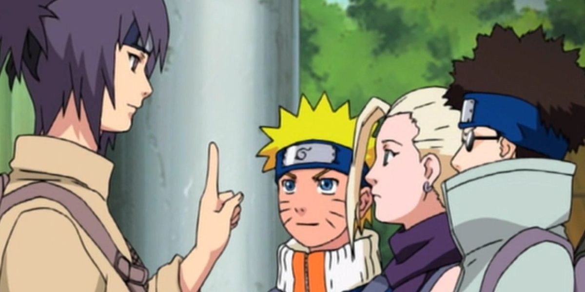 Anko Leads Naruto, Ino, And Shino In A Filler Episode