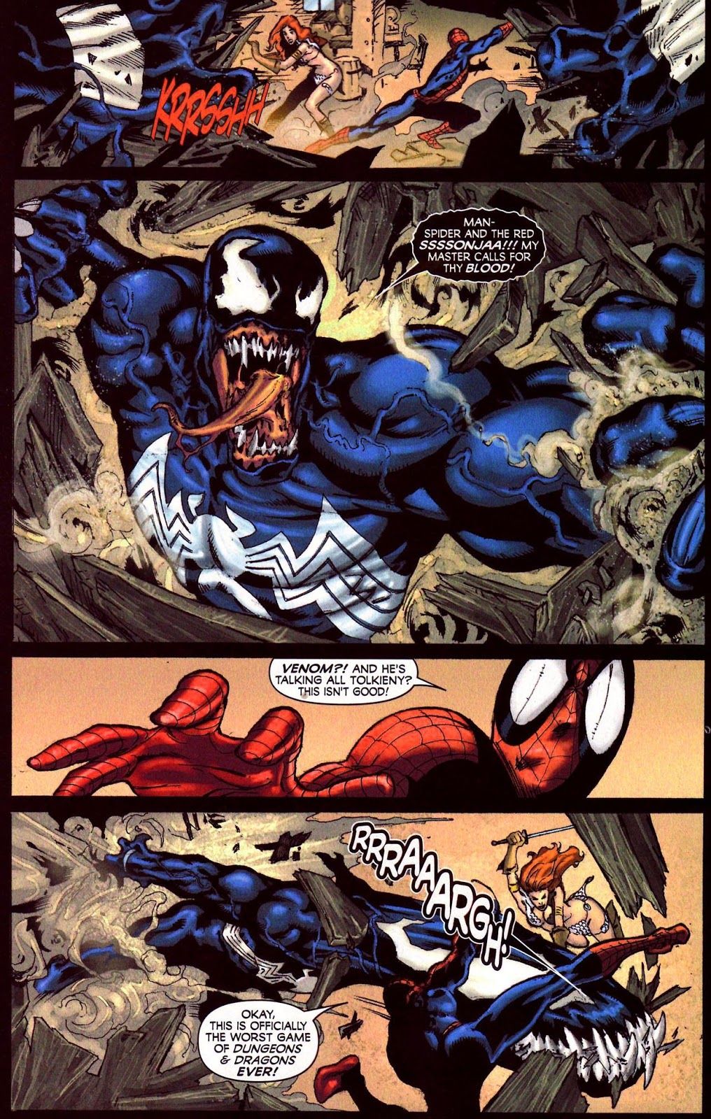 Which Comic Homaged Venom's Marvel vs. Capcom 'Venom Predate' Attack Move?