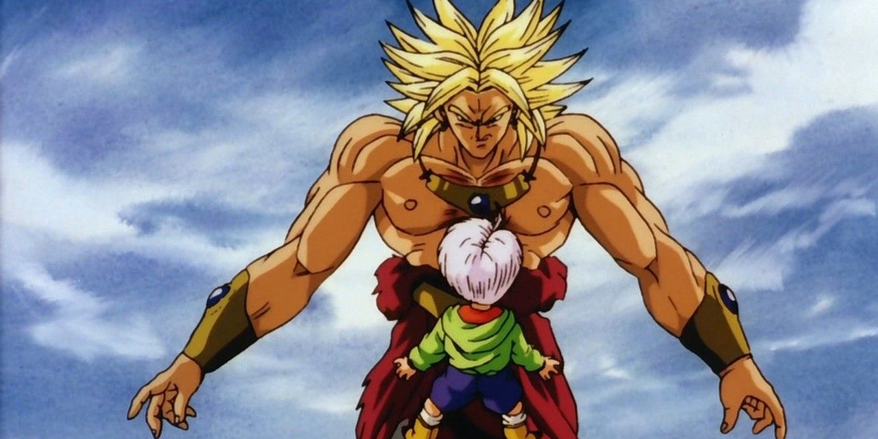 Broly faces off against Kid Trunks in Dragon Ball Z: Broly - Second Coming