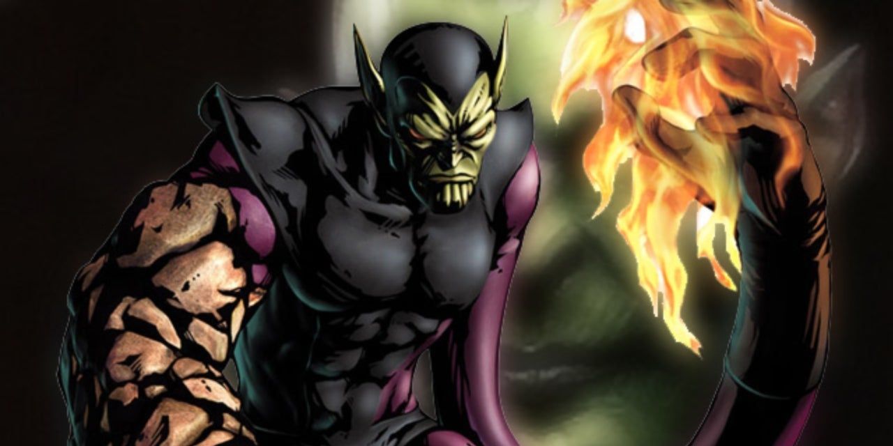 Marvel Comics Super Skrull Using All Of The Fantastic Four's Powers