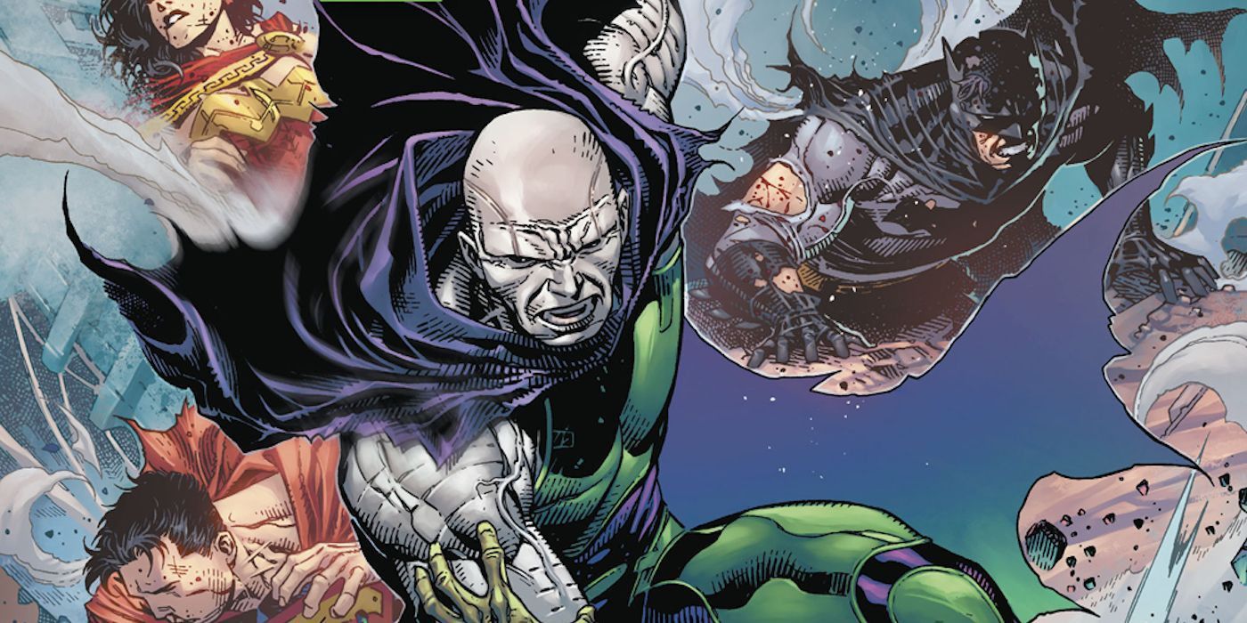 Apex Predator Lex Luthor from DC Comics fighting the Justice League