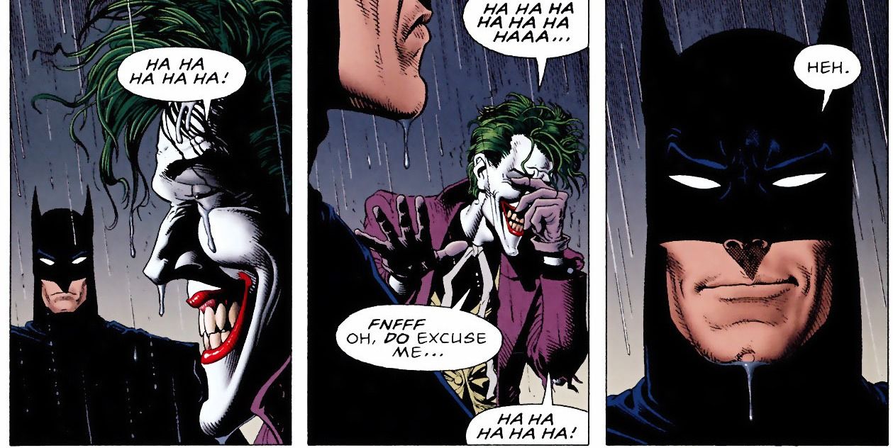 Batman Laughs With Joker