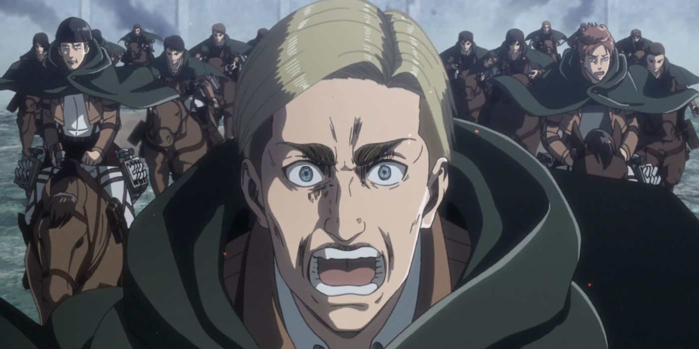 Commander Erwin final charge Attack on Titan