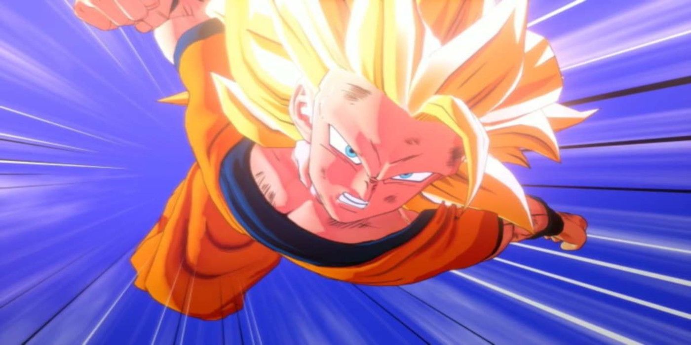 Super Saiyan 3 Goku strikes in Dragon Ball Z: Kakarot