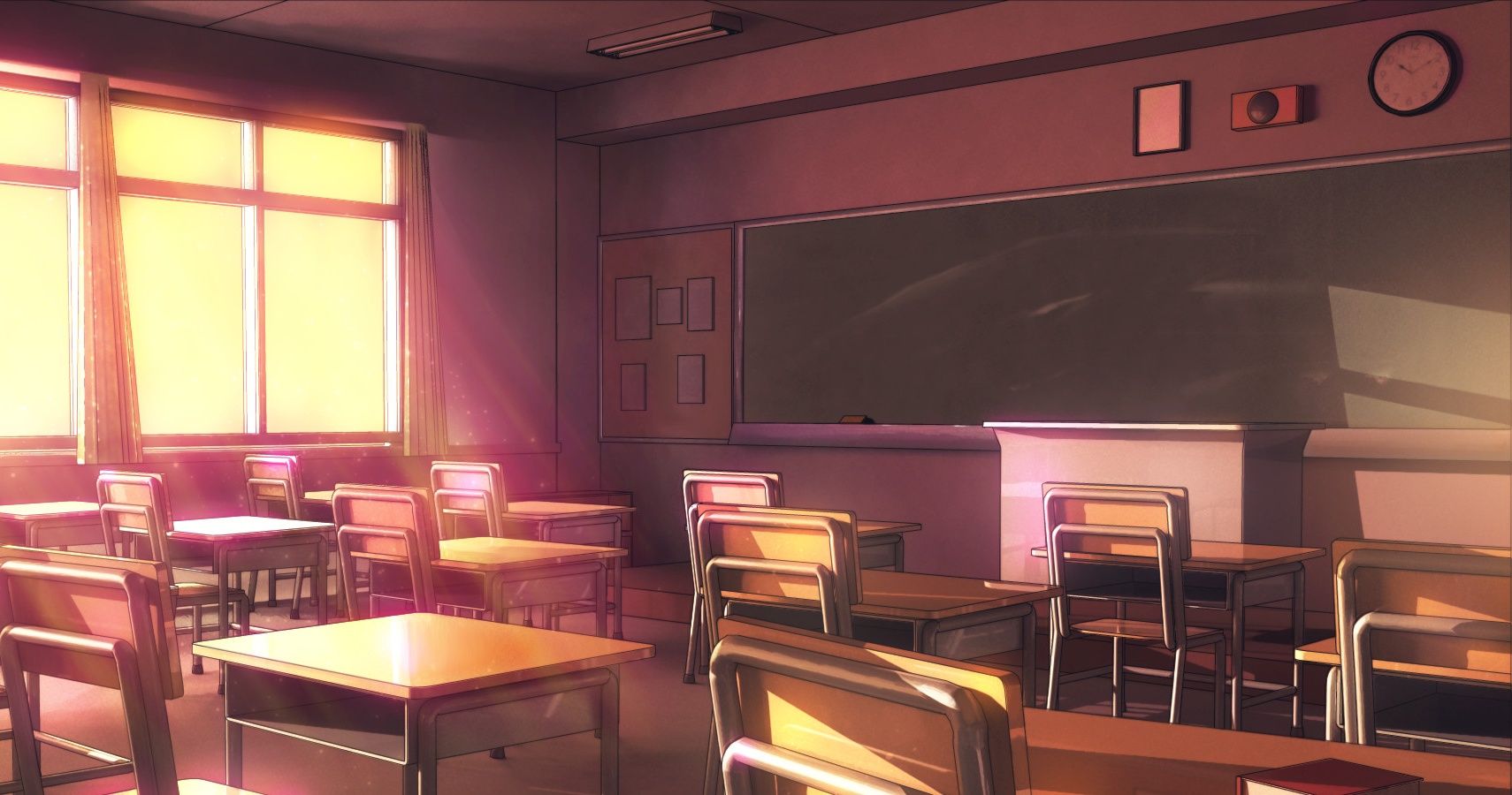 Anime school corridor Blank Template - Imgflip
