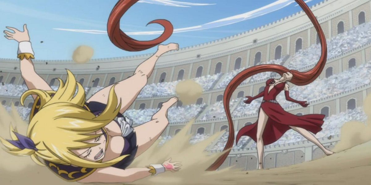 Lucy vs Flare Corona in Fairy Tail