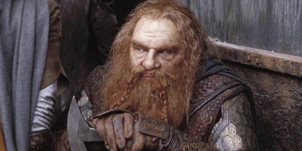 Gimli with his Ax in Lord of the Rings