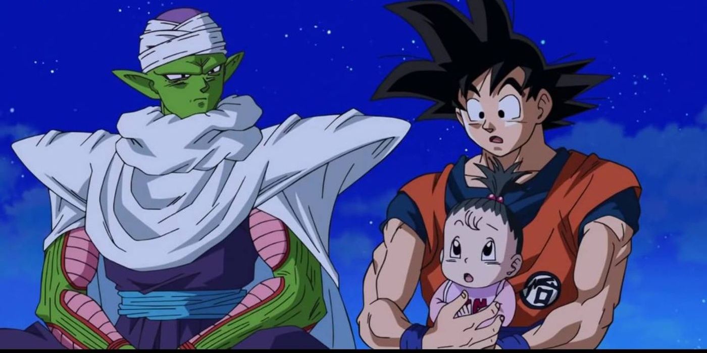 Anime Goku and Piccolo with Pan (1) Cropped