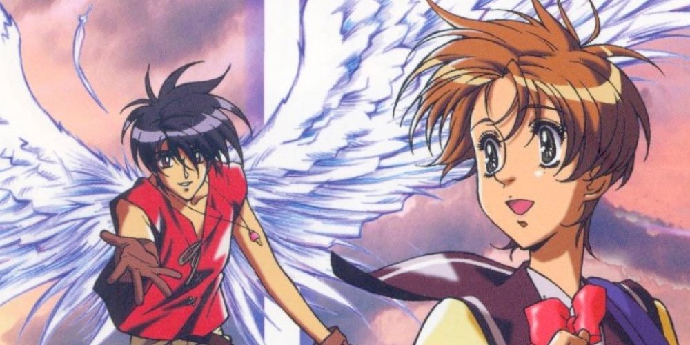 Anime Hitomi and Van from Escaflowne