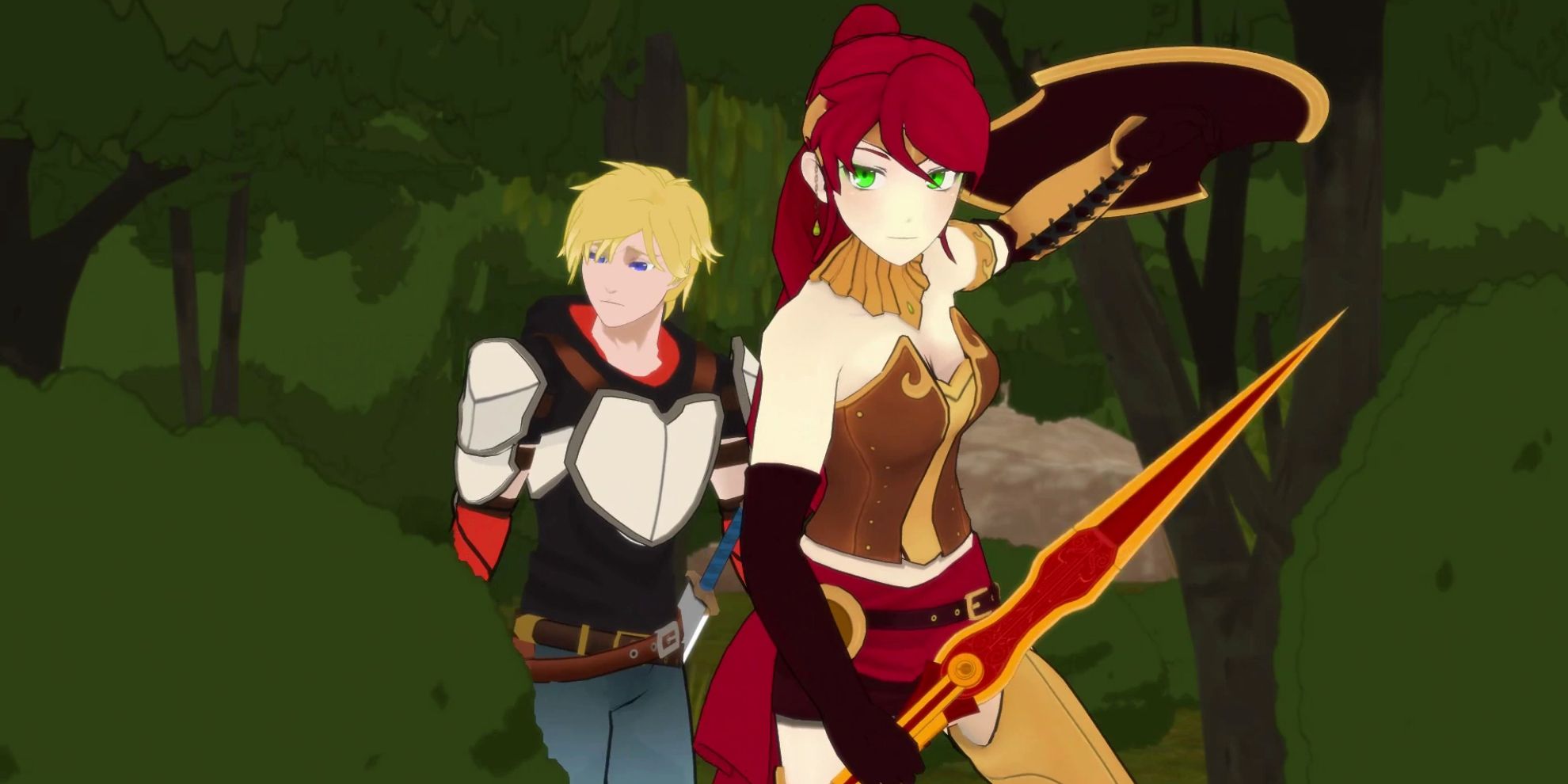Jaune And Pyrrha Become Partners In RWBY Volume 1