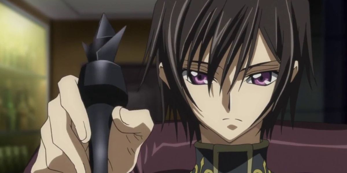 Lelouch playing chess in first episode of anime