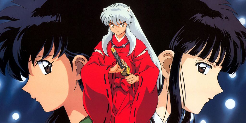 inuyasha, kagome, and kikyo