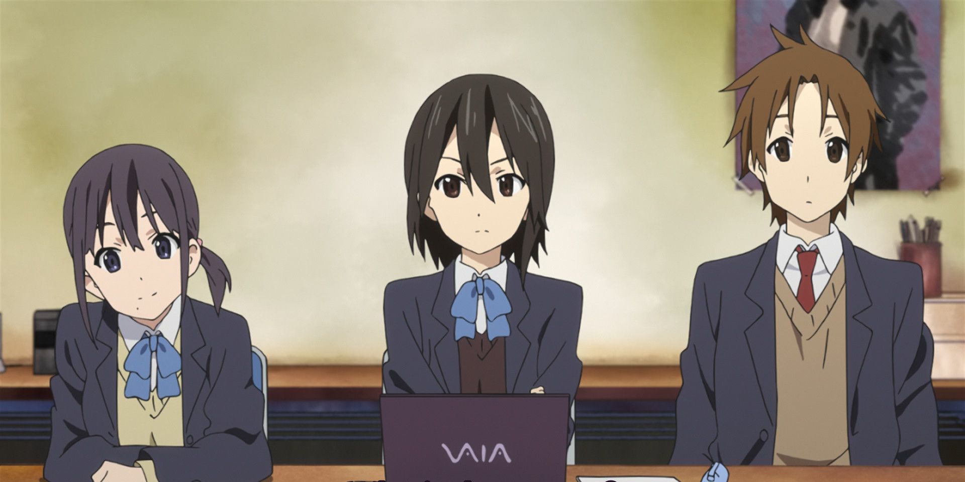 The main characters in Kokoro Connect.