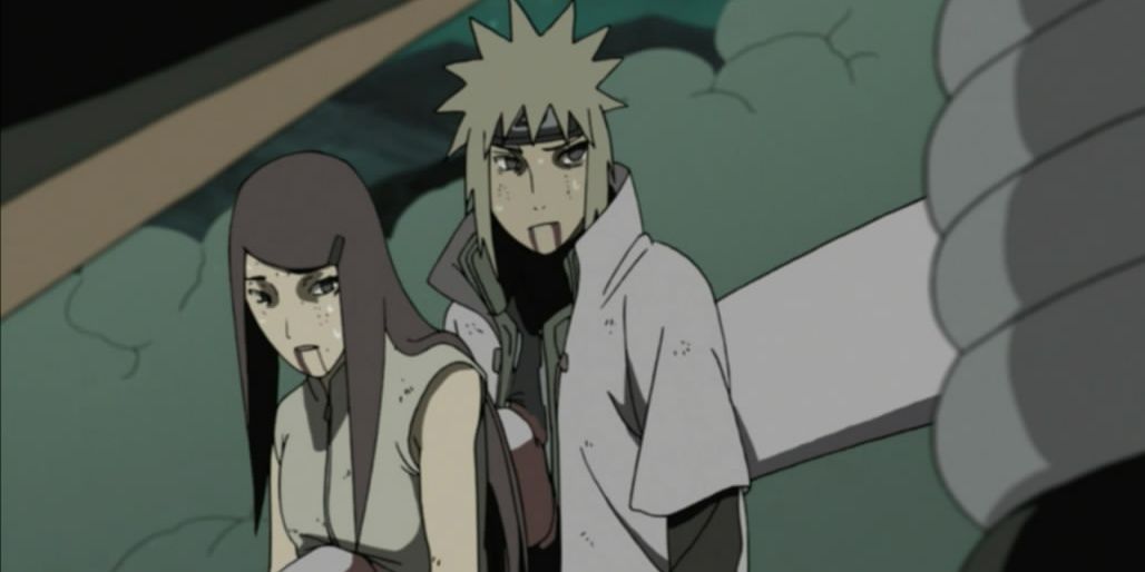 Naruto Minato and Kushina