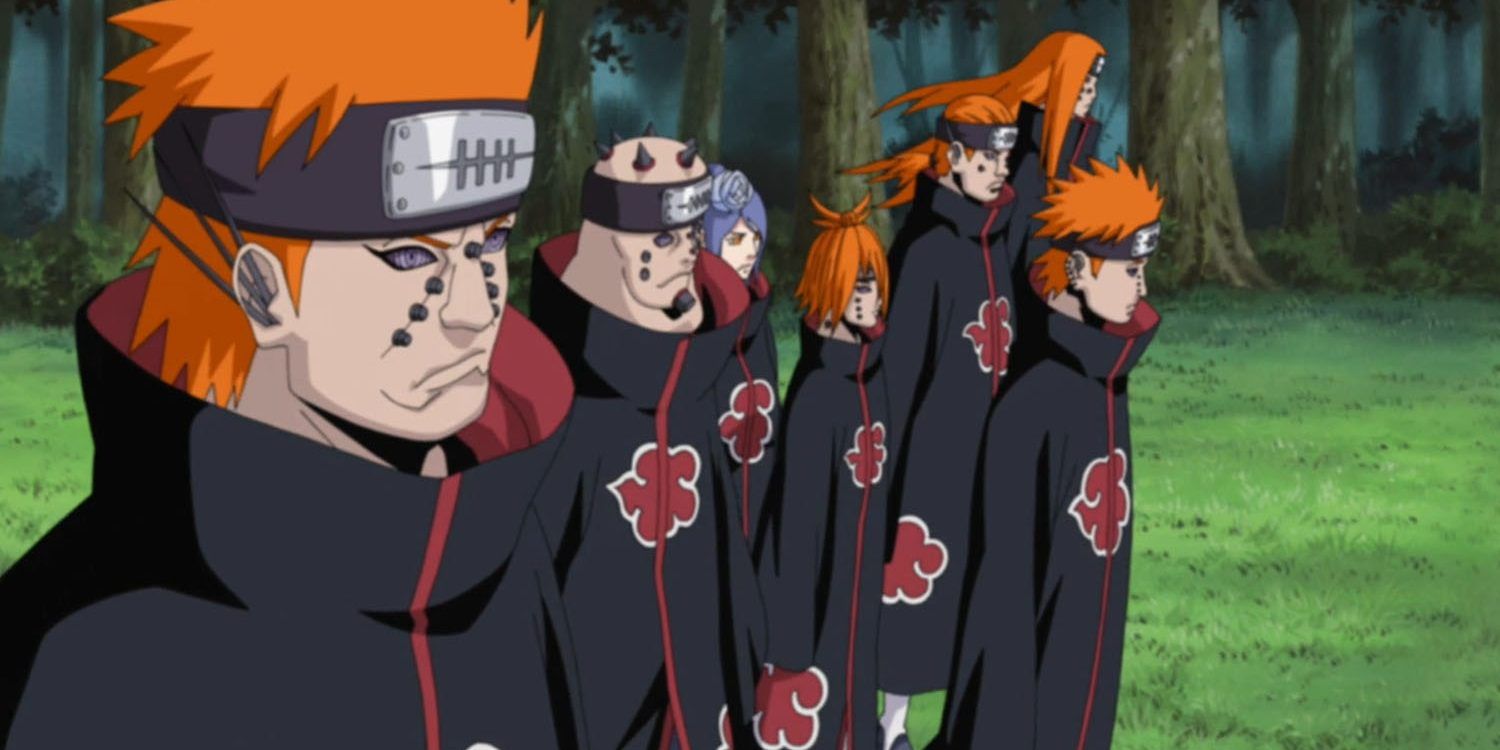 Miembros de Akatsuki de Naruto, clasificados por diseño de personajes