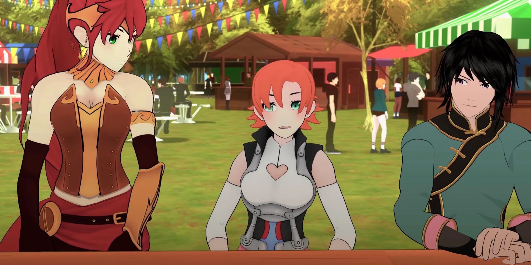 Pyrrha Nora And Ren During The Vytal Festival In RWBY Volume 3