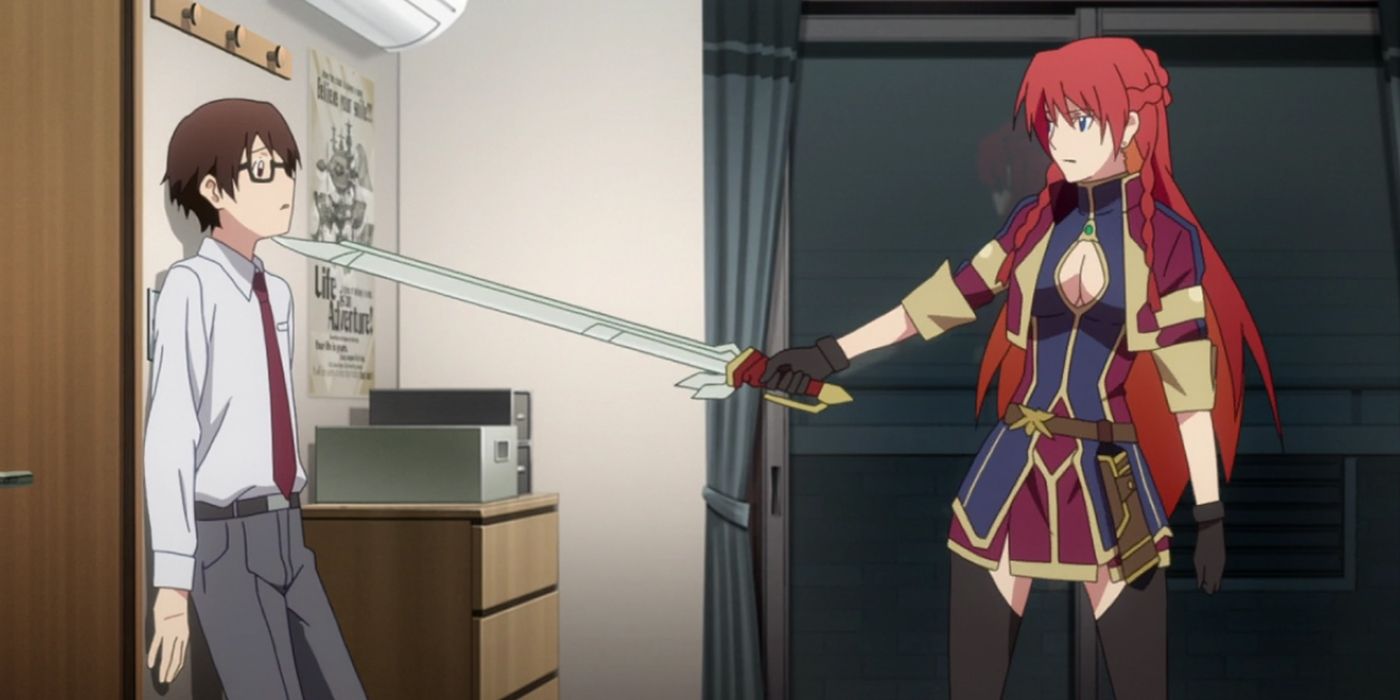 A sword gets drawn on the main protagonist in Re:Creators