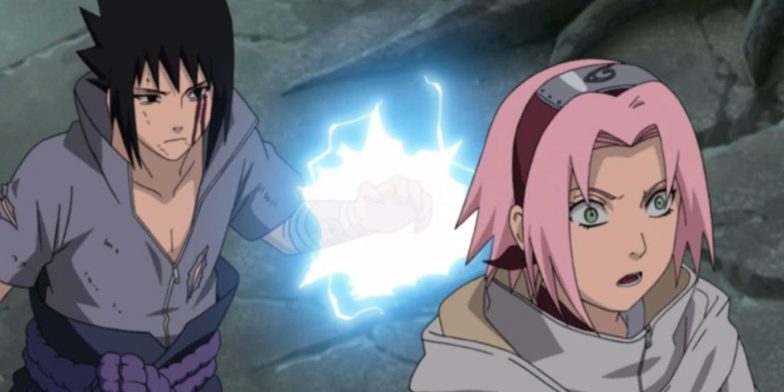 Naruto _ Sasuke preparing to kill Sakura