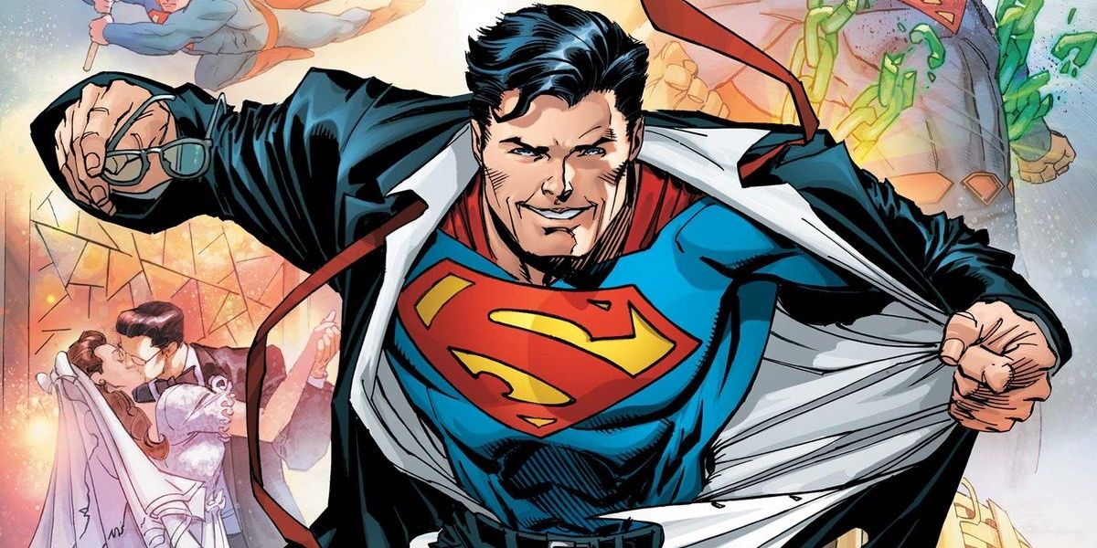 Clark Kent changes into Superman