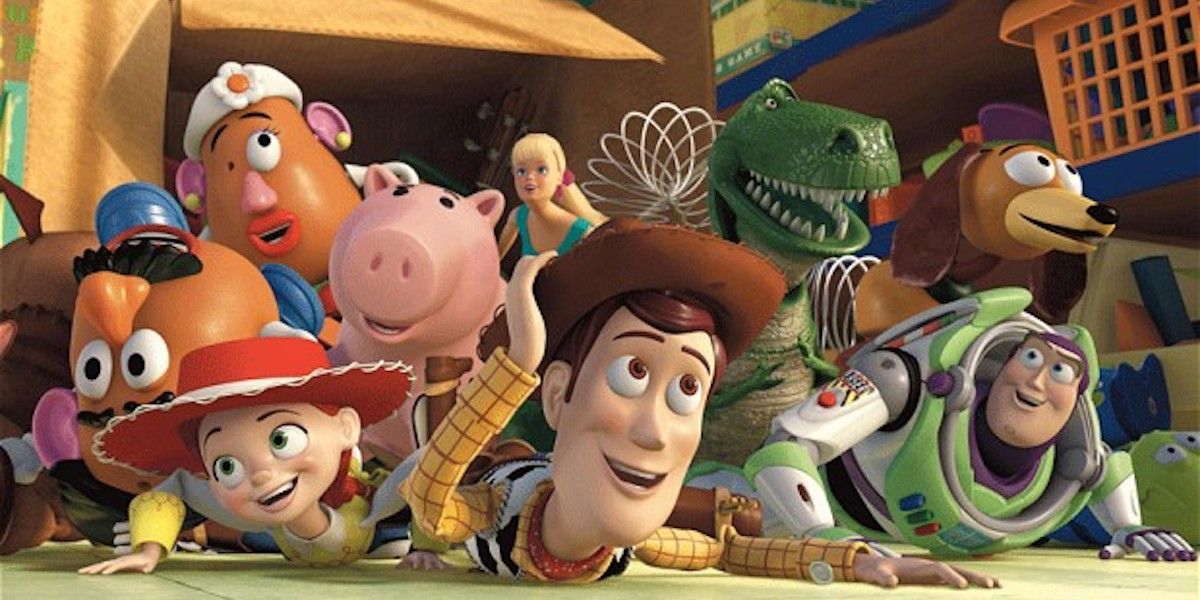 The characters store in toy story