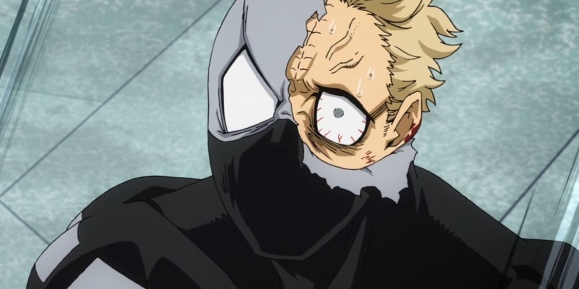 Twice ripped mask in My Hero Academia.