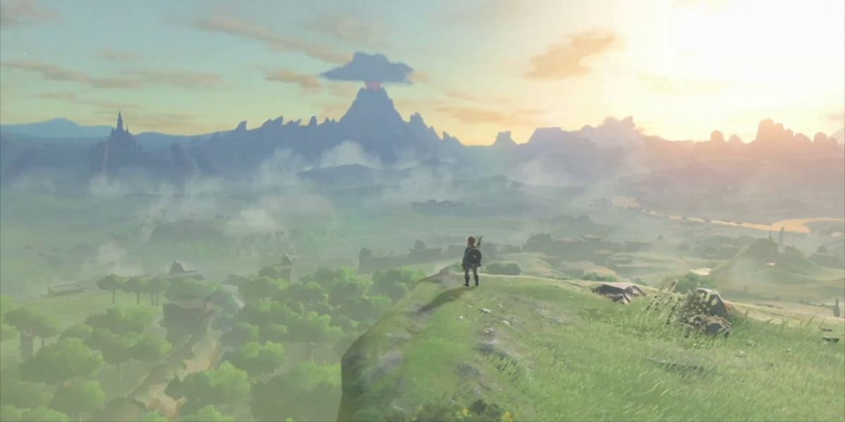 The opening of The Legend of Zelda Breath of the Wild