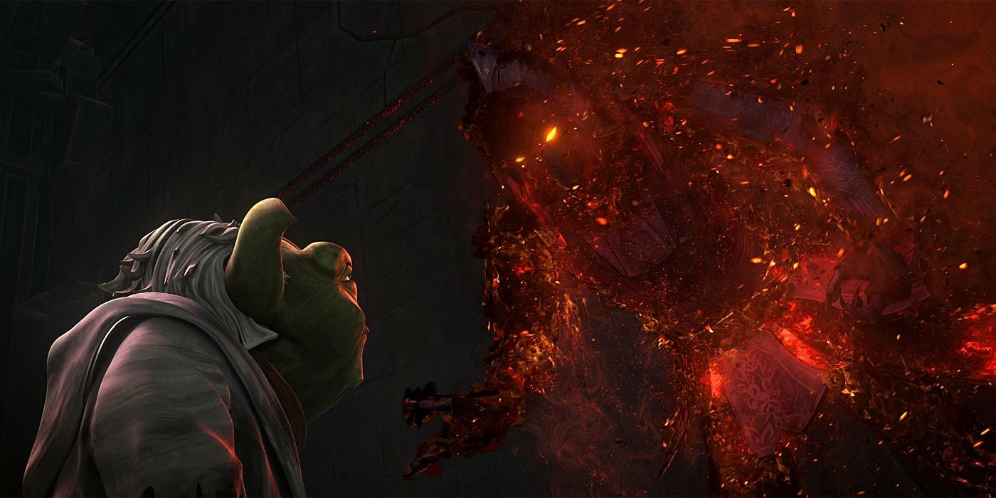 Yoda conhece Darth Bane em Guerras Clônicas