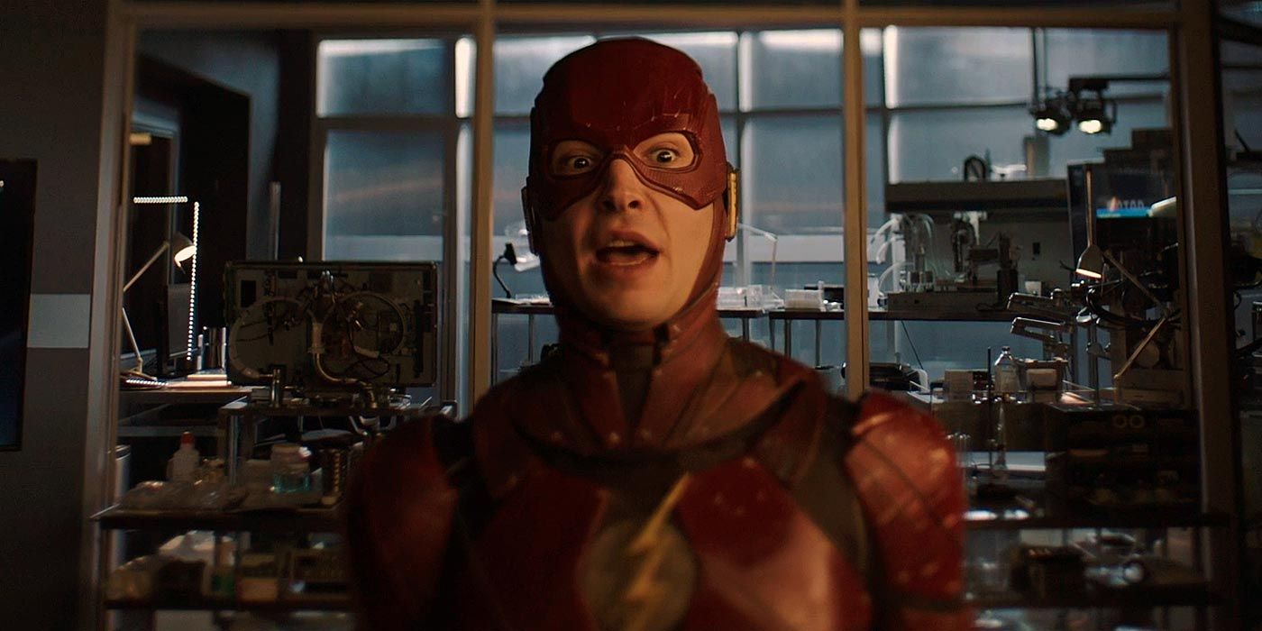 Ezra Miller as The Flash on Crisis on Infinite Earths