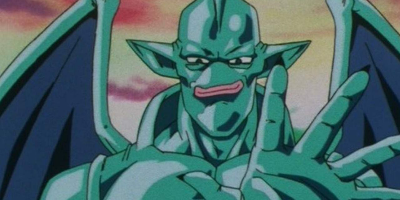 Eis Shenron holds up his hand in Dragon Ball GT.