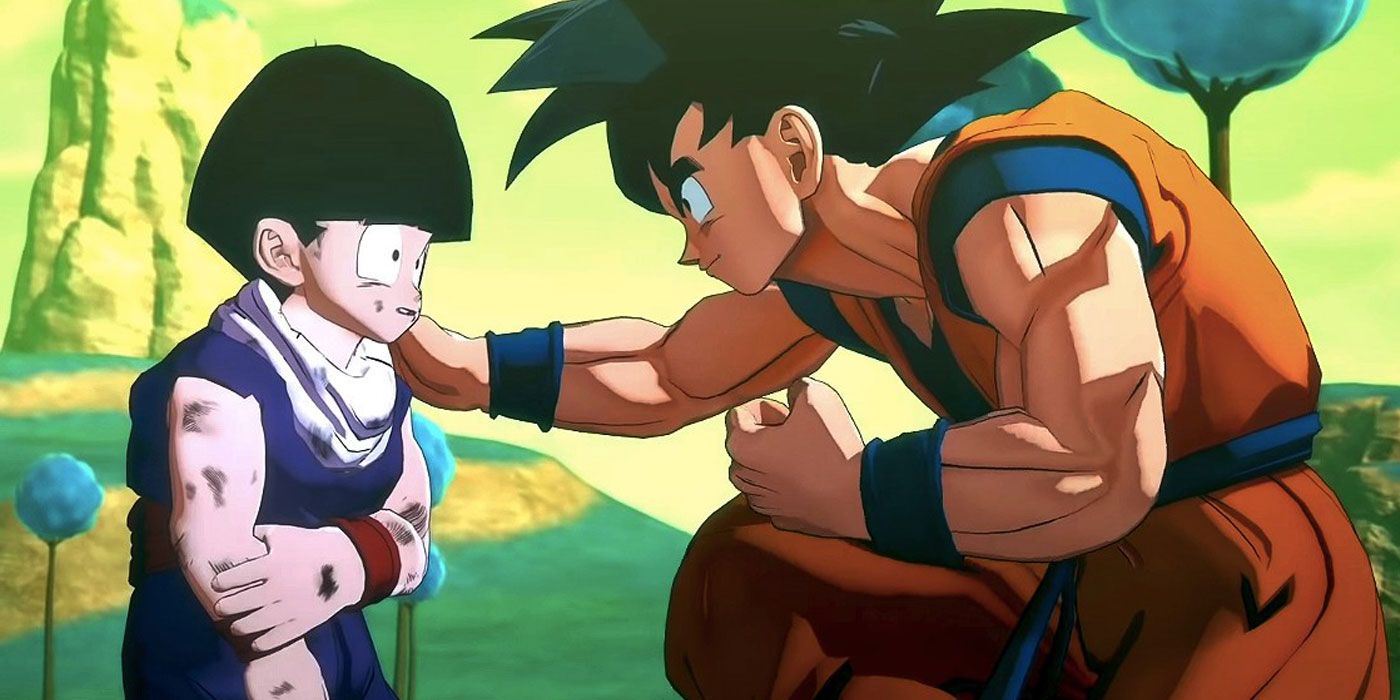 Goku and Gohan in DBZ Kakarot