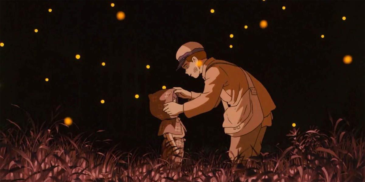 Seta and Setsuko reunite at Grave of the Fireflies.