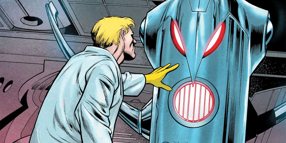 Hank Pym creates Ultron in Marvel Comics.