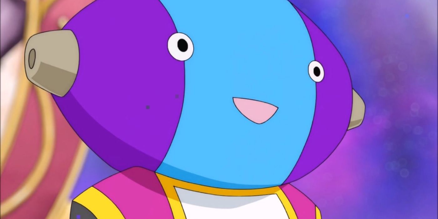 Zeno looks on happily at his audience in Dragon Ball Super