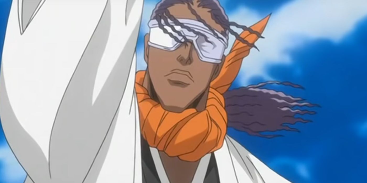 Kaname Tosen fights in the Bleach anime.