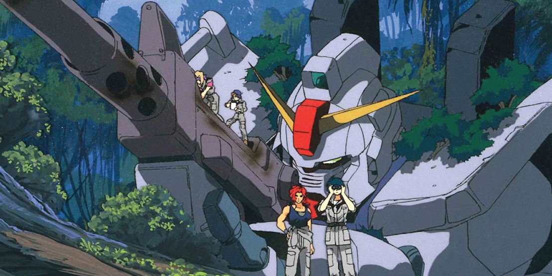Mobile Suit Gundam: The 08th MS Team (1996–1999); characters with a mecha.