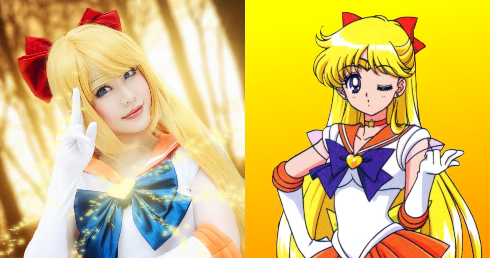 Sailor Moon Sailor Venus Minako Aino dress cosplay costume good
