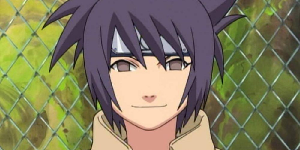 Anko from Naruto smirking During The Chunin Exams