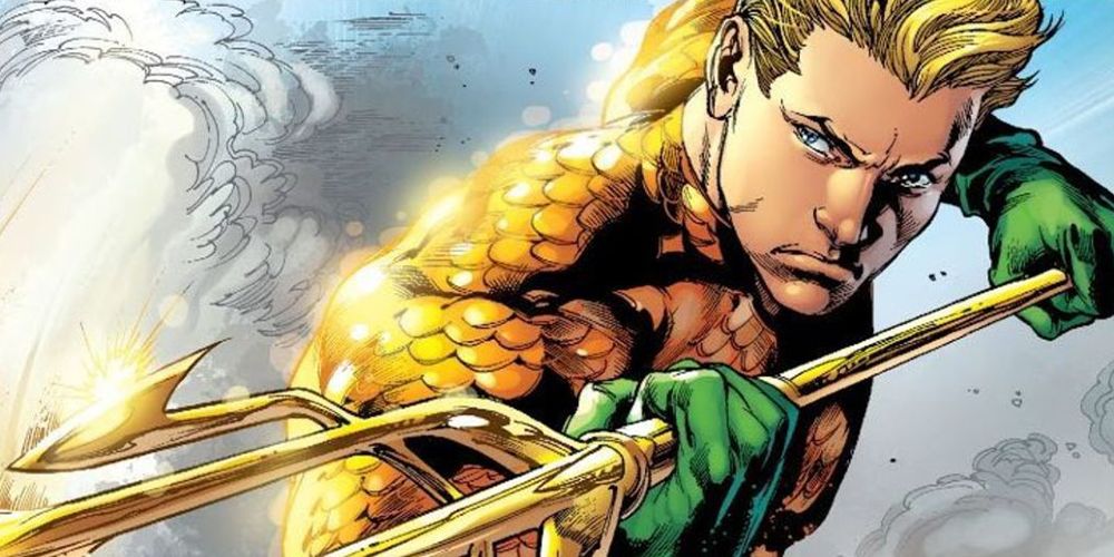 aquaman with his trident in the New 52