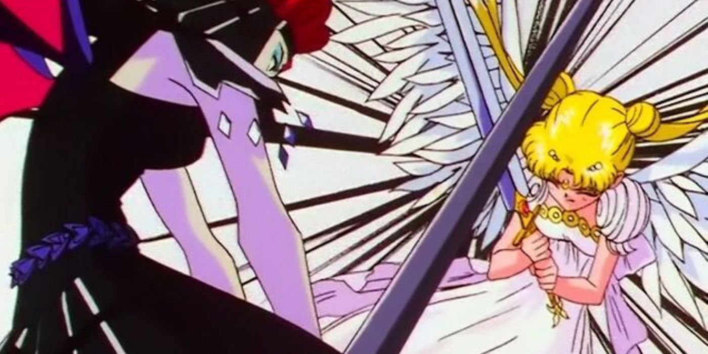 Chaos Galaxia VS Princess Serenity In Sailor Moon Anime
