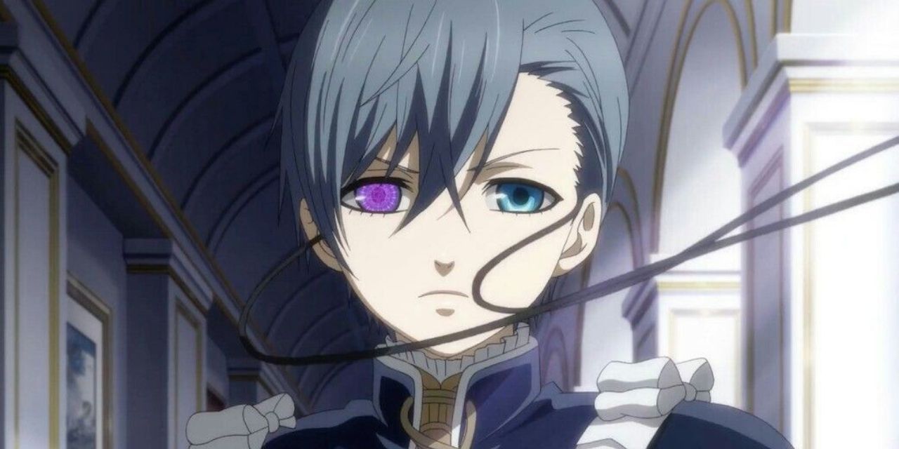 Black Butler Ciel Phantomhive purple and blue eyes