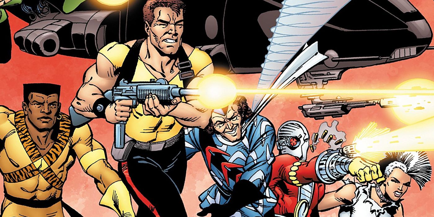 Rick Flag leads Task Force X into battle in Suicide Squad: The Janus Directive (1987)
