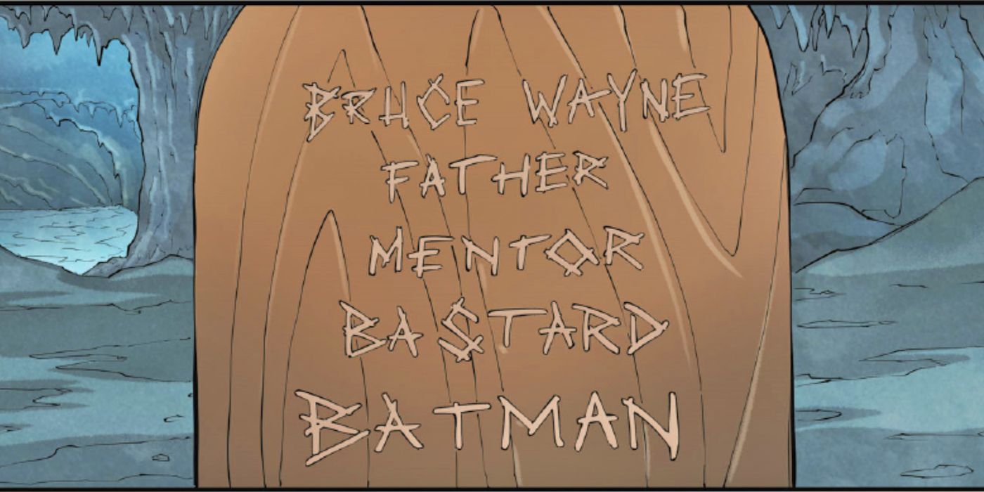 DCeased Batman grave