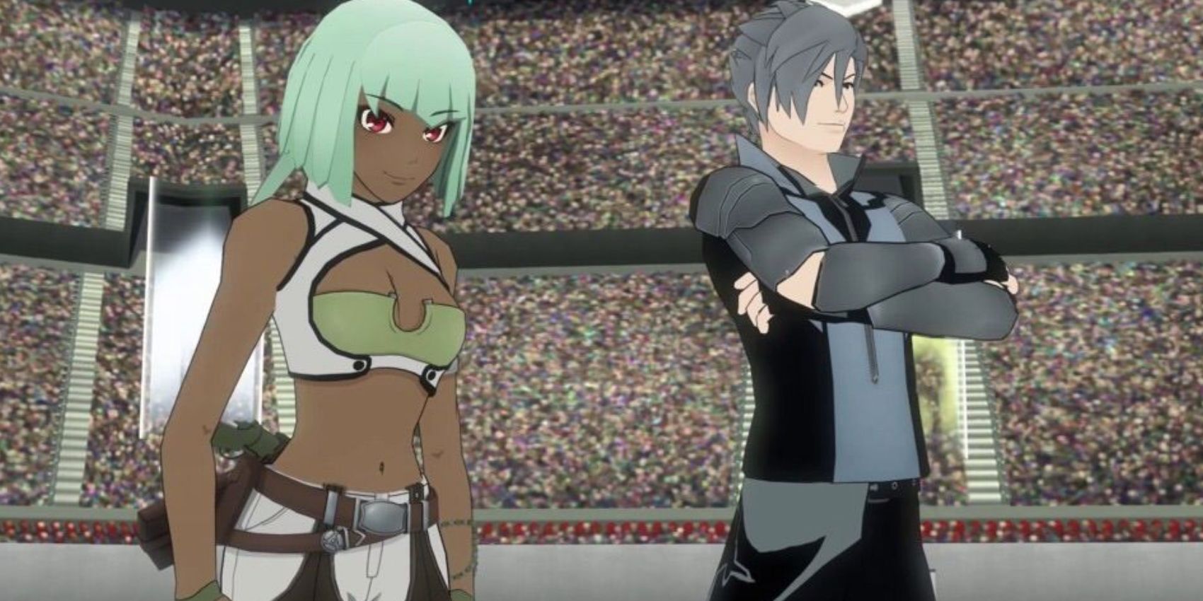 Emerald And Mercury In The Vytal Festival In RWBY Volume 3