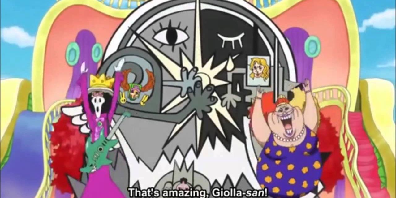 Giolla dances with Brook in one piece
