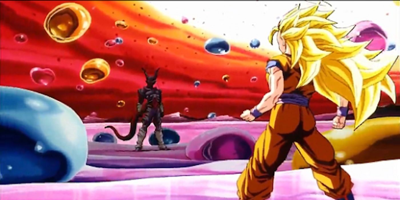 Super Saiyan 3 Goku enfrenta Super Janemba