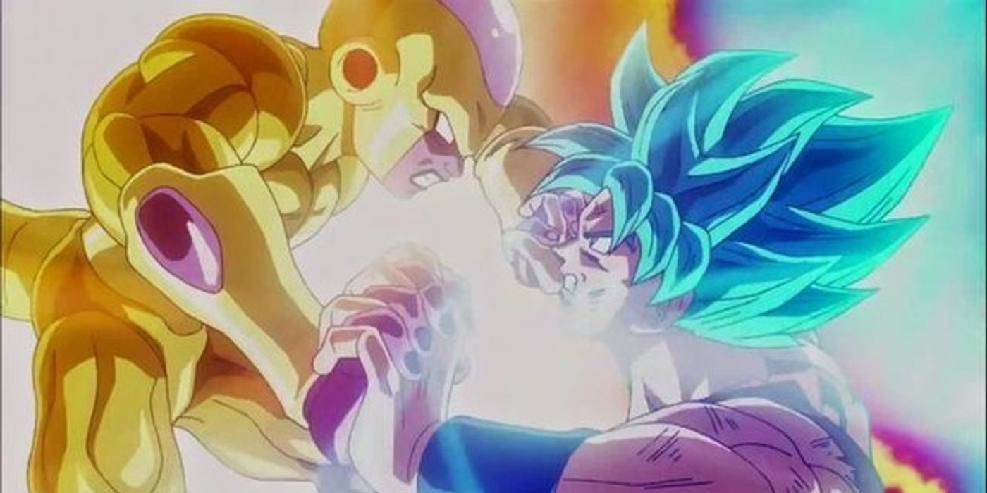 Anime Goku contre Golden Freezer 